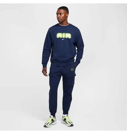 Свитшот мужской Nike Air Fleece Crew-Neck Blue HM0177-410