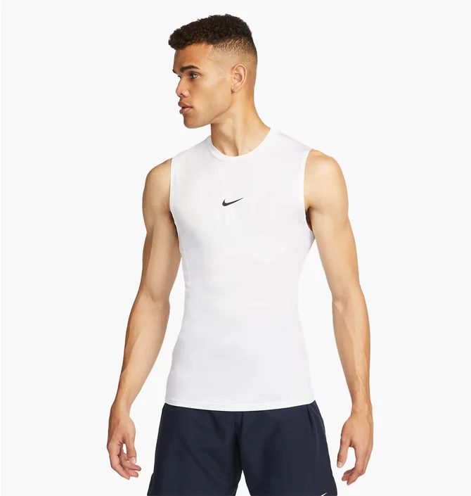 Майка мужская Nike Pro MenS Dri-Fit Tight Sleeveless Fitness Top White FB7914-100