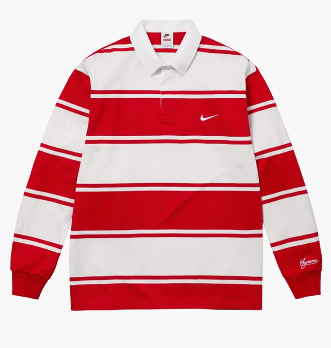 Свитшот мужской Nike Supreme Stripe Red/White HF9641-657