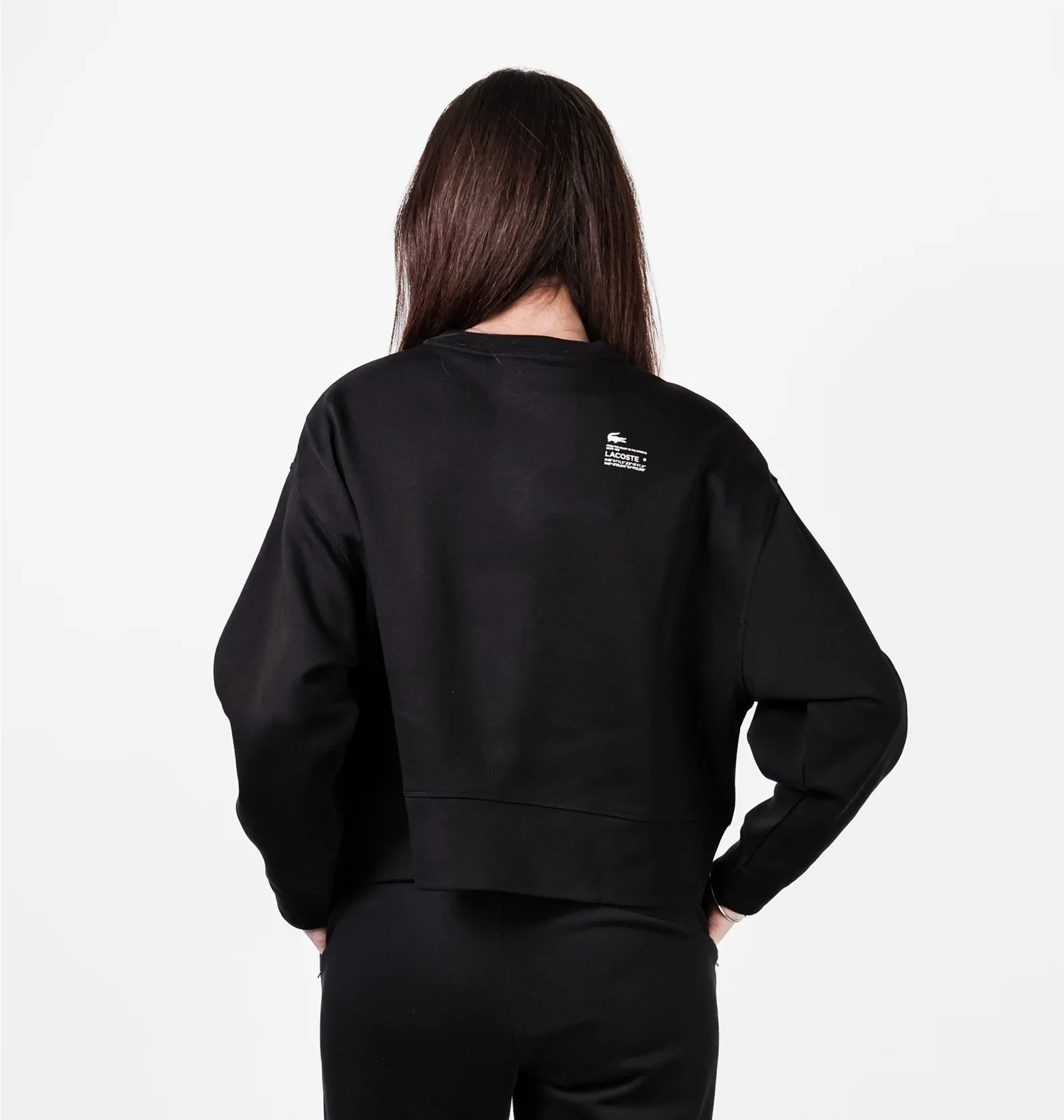 ᐉ Свитшот женский Lacoste Oversize Fit Black SF5614031 - купить в