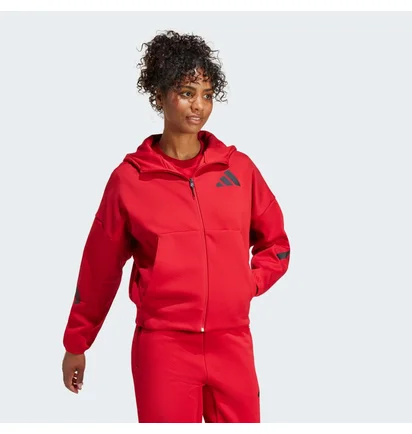 Куртка жіноча Adidas Z.N.E. Full-Zip Hoodie Red JF8888