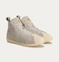 Кроссовки мужские Adidas X Wales Bonner Superstar Hi Grey JQ7633