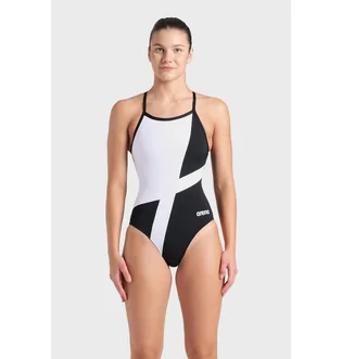 Купальник женский Arena Diamond Swimsuit Lightdrop Bac 42 Black/White 007757-510