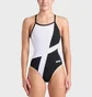 Купальник женский Arena Diamond Swimsuit Lightdrop Bac 42 Black/White 007757-510