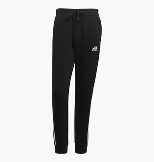 Штаны мужские Adidas Essentials French Terry Tapered-Cuff 3-Stripes Pants Black GK8821