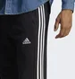 Штаны мужские Adidas Essentials French Terry Tapered Cuff 3-Stripes Pants Black Ha4337