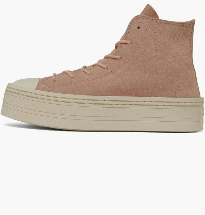 Кеди жіночі Converse All Star Modern Lift Mono Suede Platform Casual Shoes Beige A04663C