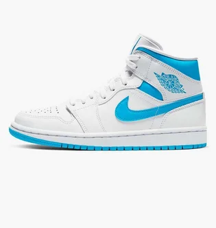 Кроссовки женские Air Jordan 1 Mid White Bq6472-114