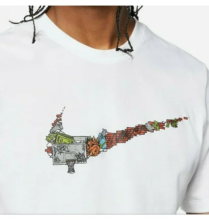 Футболка чоловіча Nike M Oc Ssnl Fran Swsh Tee White DD0795-100