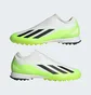 Сороконіжки унісекс Adidas X Crazyfast.3 Laceless Turf Shoes White/Green ID9346