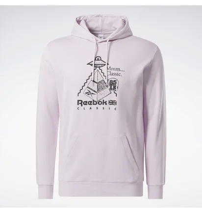Худи мужское Reebok Classics Skateboard Pink HS7144