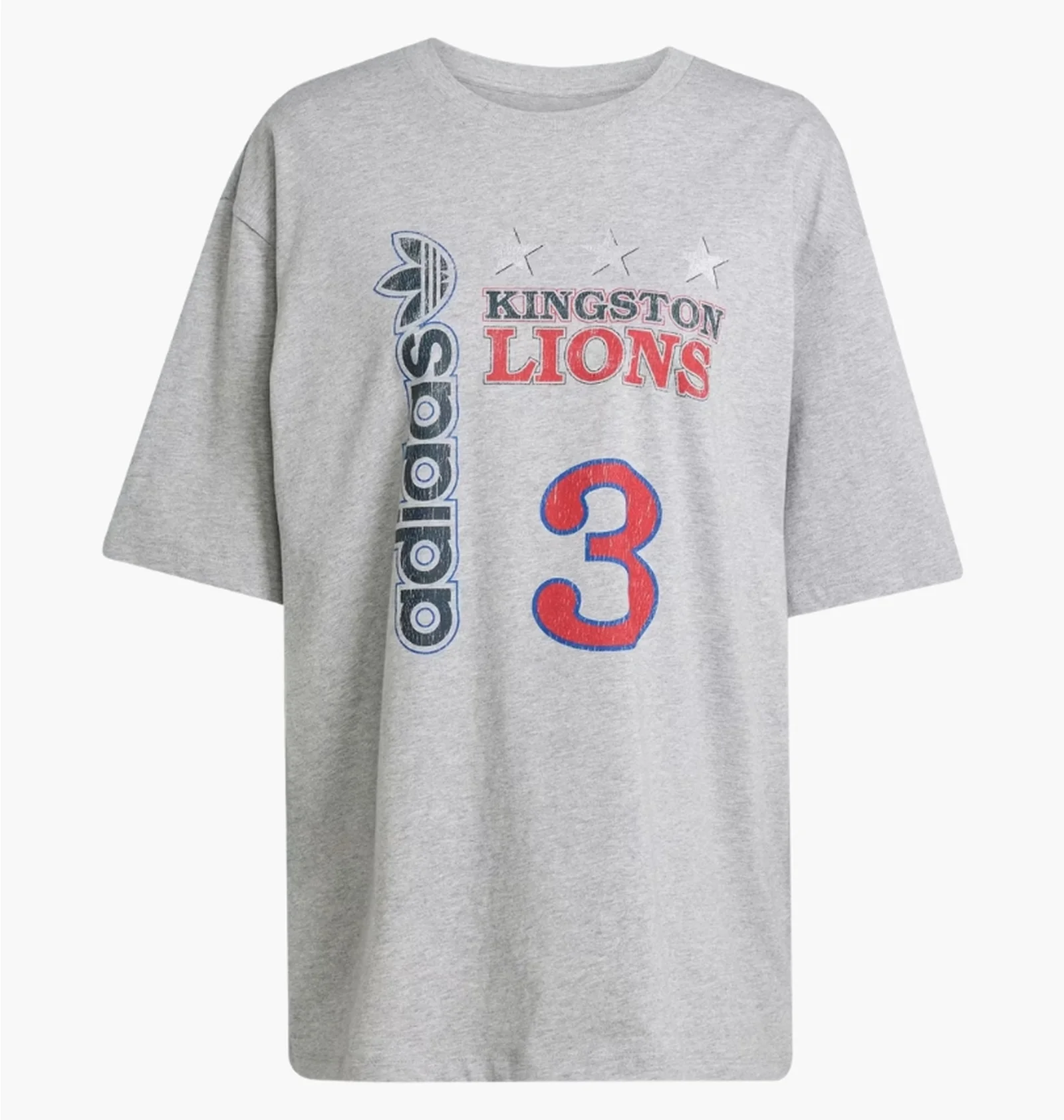 ᐉ Футболка женская Adidas Originals Retro Lions Boyfriend Grey