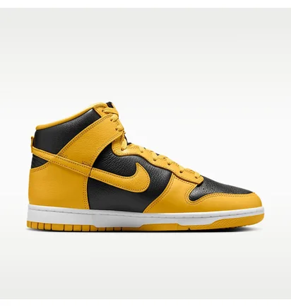 Кросівки чоловічі Nike Dunk High Retro Premium MenS Shoes Black/Yellow HJ4320-001