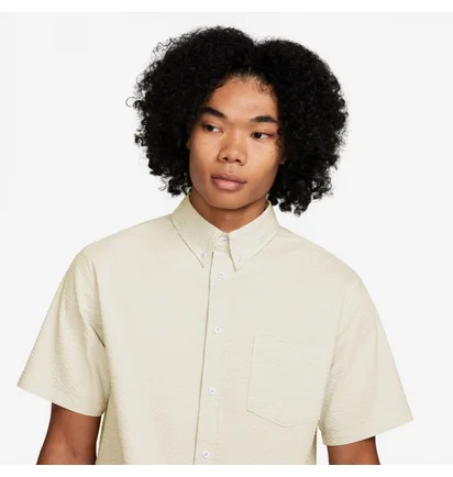 Рубашка мужская Nike Life Short Sleeve Button Down Shirt Beige FN3222-030
