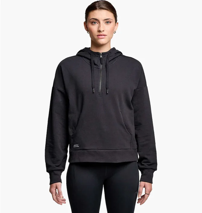 Худи женское Saucony Recovery Zip Hoody Black SAW800487-BK