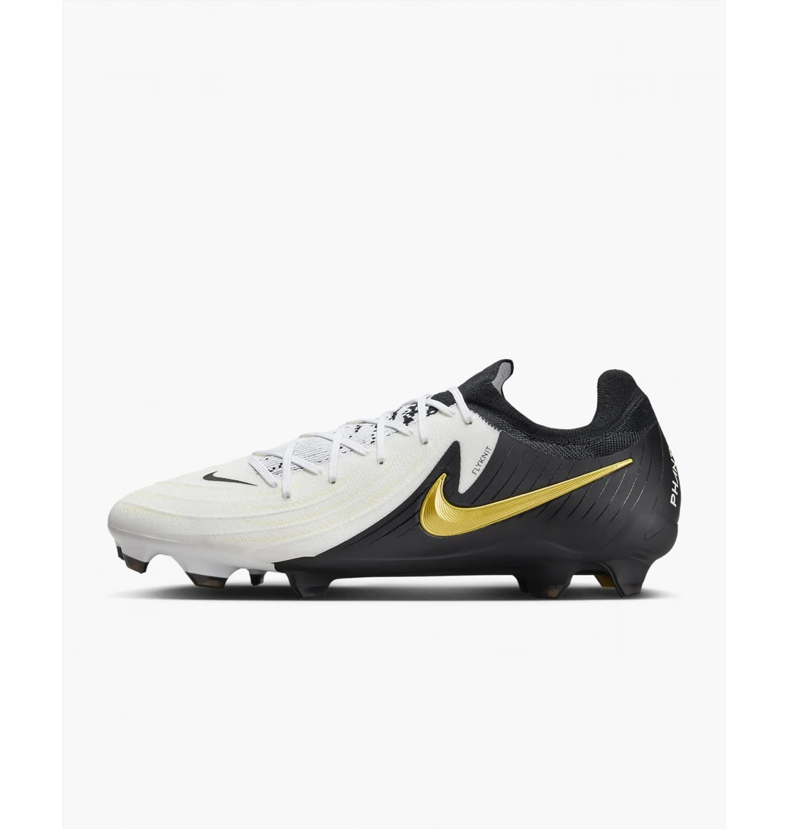Nike Phantom ホワイト/イエロー スパイクシューズ ᐉ Бутсы унисекс Nike Phantom Gx 2 Pro Fg Low-Top-Schuh White