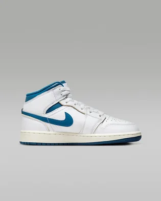 Кроссовки детские Air Jordan 1 Mid Se Gs White FN7432-141