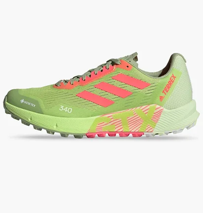 Кроссовки мужские Adidas Terrex Agravic Flow 2.0 Gore-Tex Trail Running Shoes Green/Orange H03182