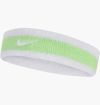 Пов'язка на голову  Nike Swoosh Headband White/Green N.000.1544.117.OS