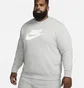 Свитшот мужской Nike Sportswear Club Fleece Graphic Crew Grey Dq4912-063