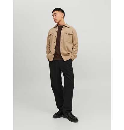 Рубашка мужская Jack & Jones Eddie Overshirt Beige 12235986
