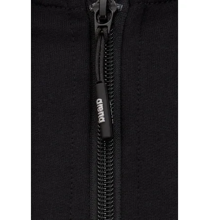 Толстовка чоловіча Arena Brushed Hooded F/Z Jacket Black 007686-500