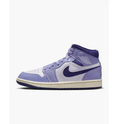 Кроссовки женские Air Jordan 1 Mid Se WomenS Shoes Violet/Pink DZ3745-500