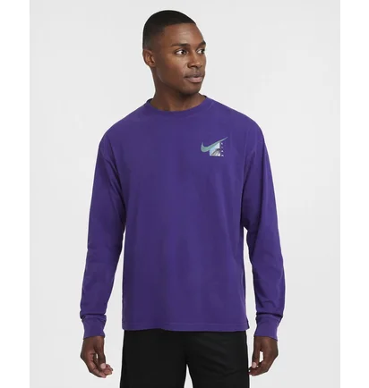 Лонгслів чоловічий Nike T-Shirt Max90 Violet HF6195-504