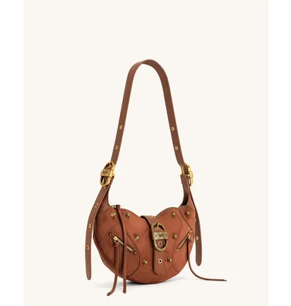 Сумка жіноча JW PEI Tessa Suede Shoulder Bag Brown BB2023BG70164JWP