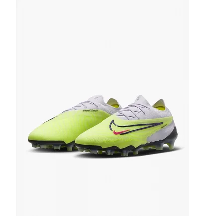 Бутсы унисекс Nike Gripknit Phantom Gx Elite Fg White/Green DC9968-705