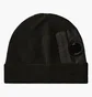 Шапка чоловіча C.P. Company Extrafine Merino Wool Lens Beanie Black 17CMAC297A-005509A-999