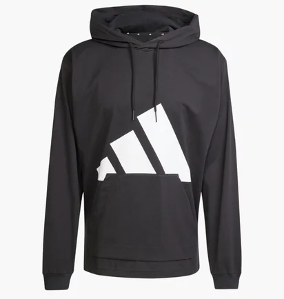 Худи мужское Adidas Essentials Big Logo Single Black IN6183