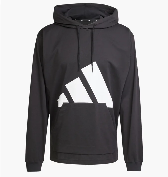 Худи мужское Adidas Essentials Big Logo Single Black IN6183