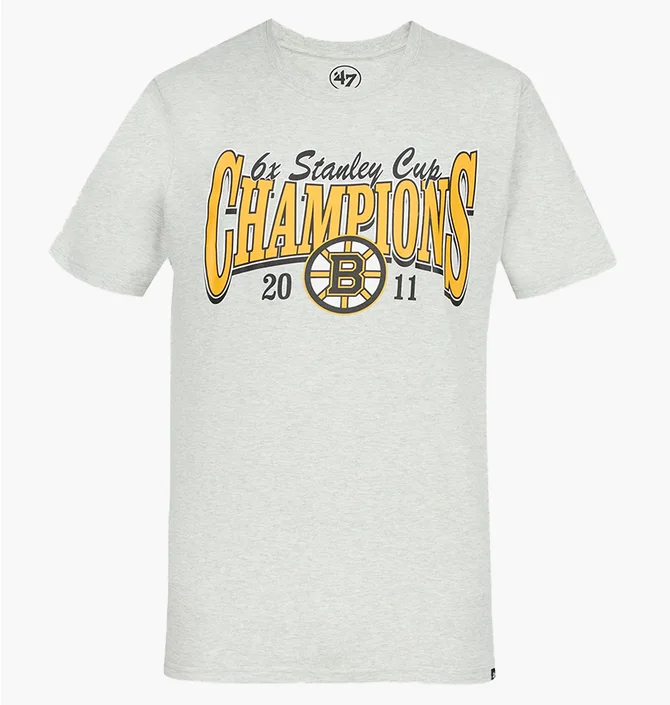 Футболка чоловіча 47 Brand Nhl Boston Bruins Backer White 619888CK-FS