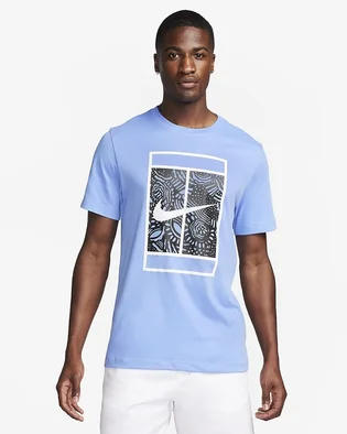 Футболка мужская Nike T-Shirt Court Dri-Fit Light Blue FJ1502-450