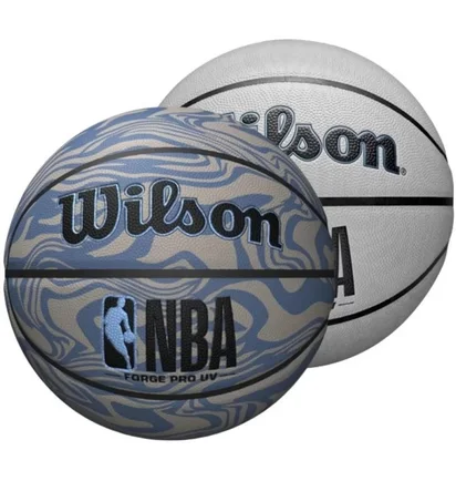 Баскетбольний м'яч Wilson Nba Forge Pro Uv Grey/Blue WZ2010801XB7