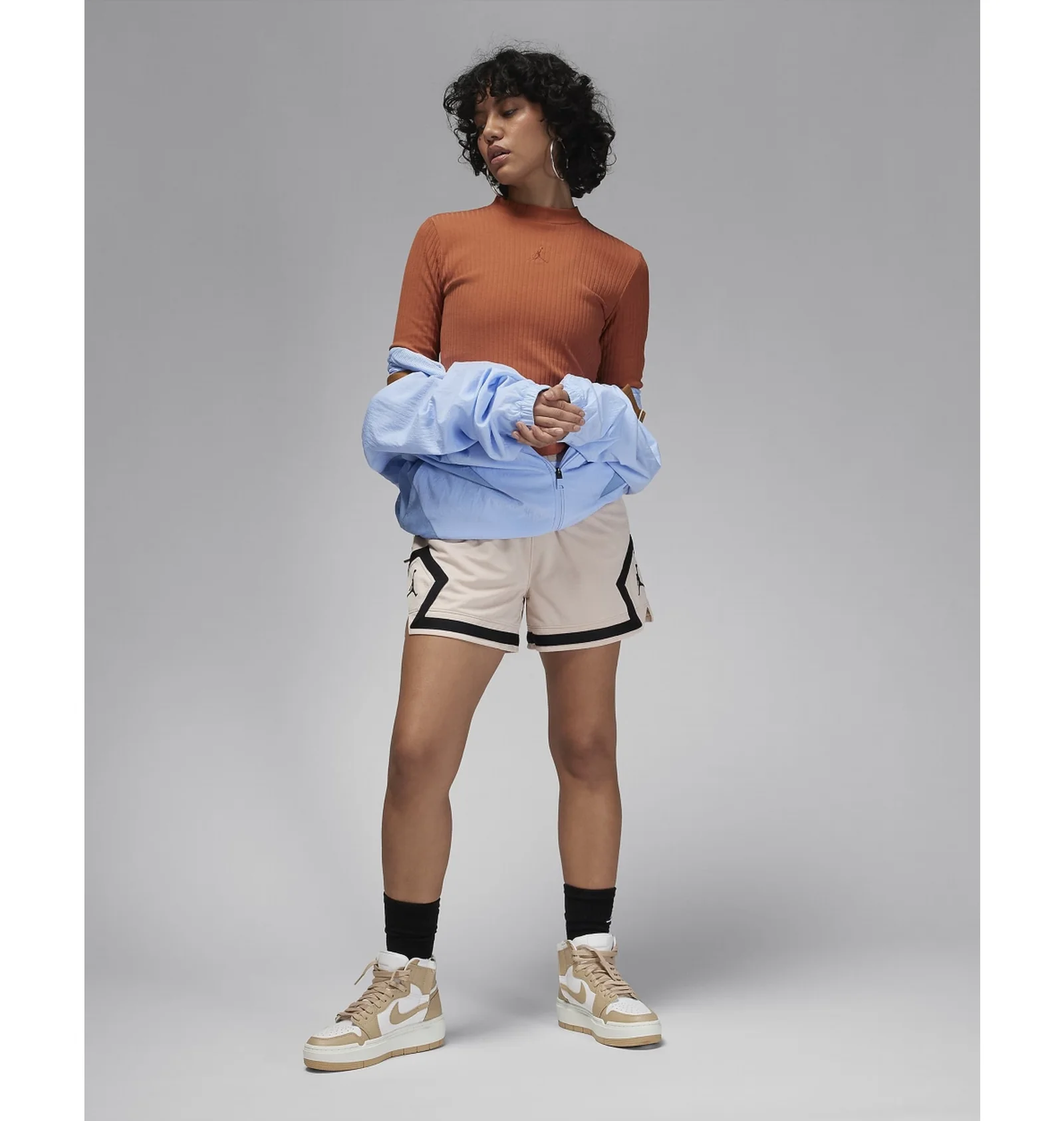 ᐉ Лонгслив женский Air Jordan Long-Sleeve Knit Top Orange FN5399