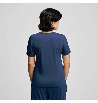 Футболка женская Saucony Triumph Short Sleeve Blue SAW800475-NV