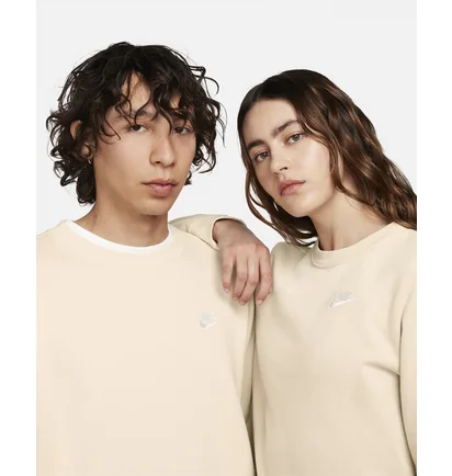 Свитшот женский Nike Sportswear Club Fleece WomenS Crew-Neck Sweatshirt Beige DQ5473-126
