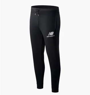 Штаны мужские New Balance Nb Ess Stacked Logo Black MP03558BK