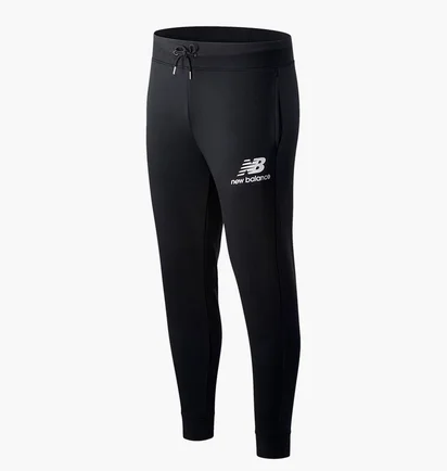 Штаны мужские New Balance Nb Ess Stacked Logo Black MP03558BK