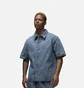 Рубашка мужская Air Jordan Flight Heritage Denim Short Sleeve Shirt Blue FN4653-436
