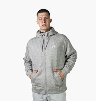 Толстовка мужская Nike Nsw Club Hoodie Fz Grey BV2645-063