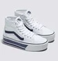 Кеды женские Vans Sport Stripes Sk8-Hi Tapered Stackform Shoe White VN0A5JMKNWD