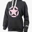 Худи унисекс Jeep Hooded Oversize Sweatshirt Star Striped Print Black O102608-B000