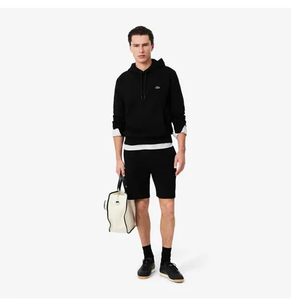 Шорты мужские Lacoste Non Brushed Fleece Black GH9627-51-031
