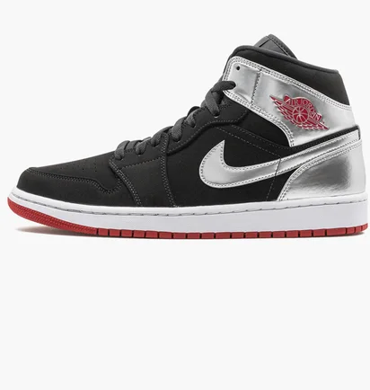 Кроссовки унисекс Air Jordan 1 Mid Black 554724-057