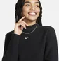 Топ жіночий Nike Sportswear Phoenix Plush Slim Mock-Neck Long-Sleeve Cropped Cozy Fleece Top Black FN3619-010