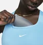 Топ женский Nike Swoosh WomenS Medium-Support 1-Piece Pad Sports Bra Light Blue BV3636-416