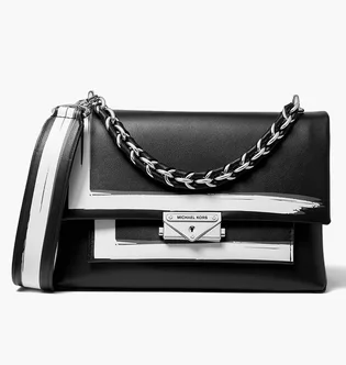 Сумка жіноча Michael Kors Cece Medium Painterly Stripe Leather Shoulder Bag Black 30S0S0EL8O-BLACK-COMBO-11631